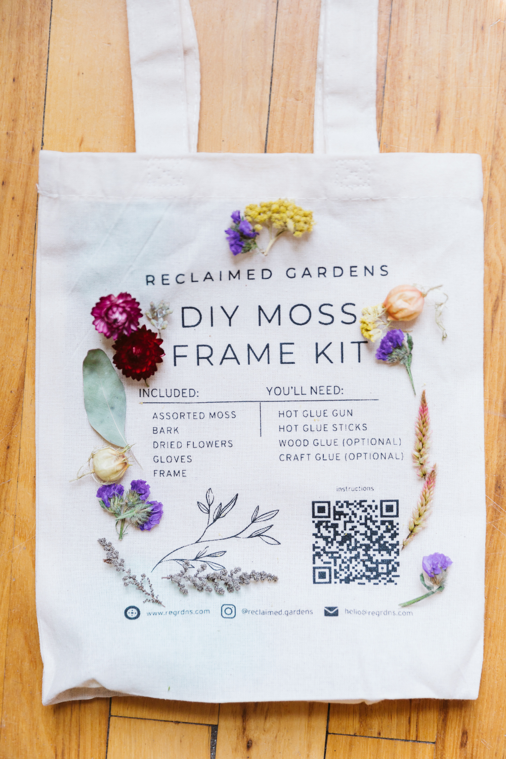 Reusable Bag DIY Moss Art Kit