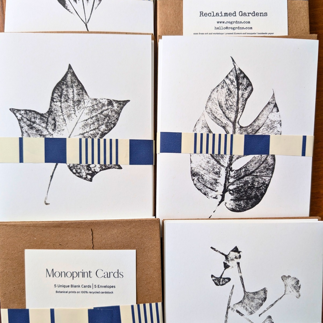 Botanical Monoprint Card Collection