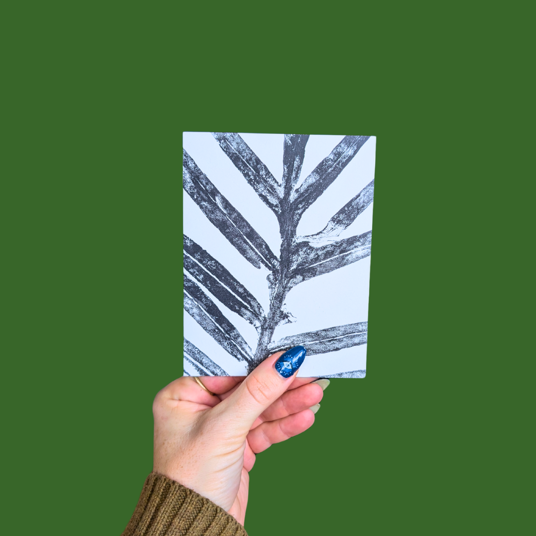 Individual Botanical Monoprint Card (Blank)