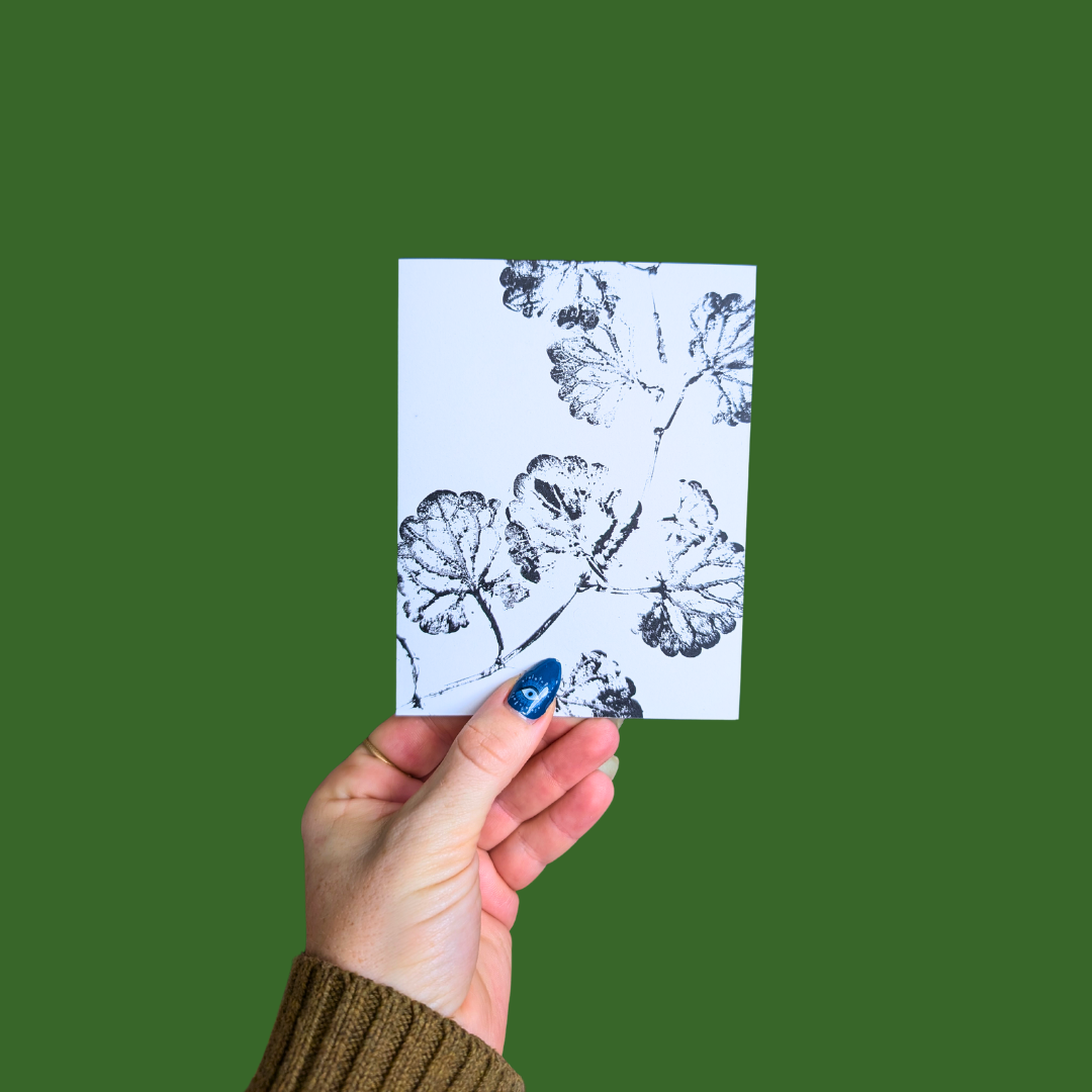 Individual Botanical Monoprint Card (Blank)