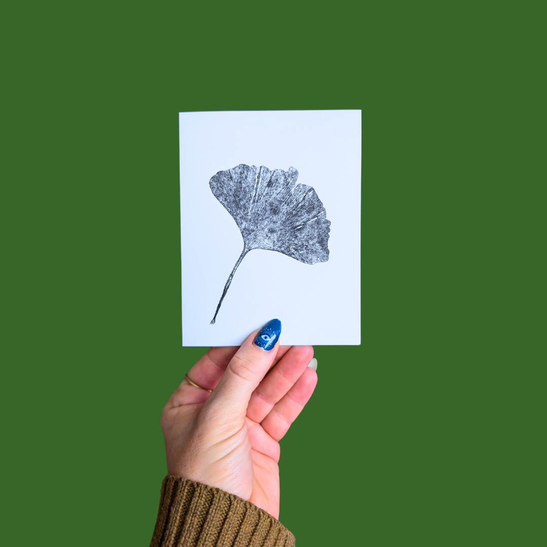 Individual Botanical Monoprint Card (Blank)