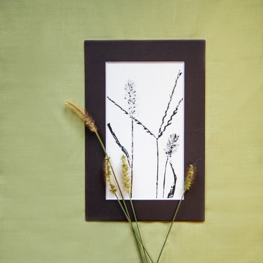 4X6 Botanical Monoprints (Matted)