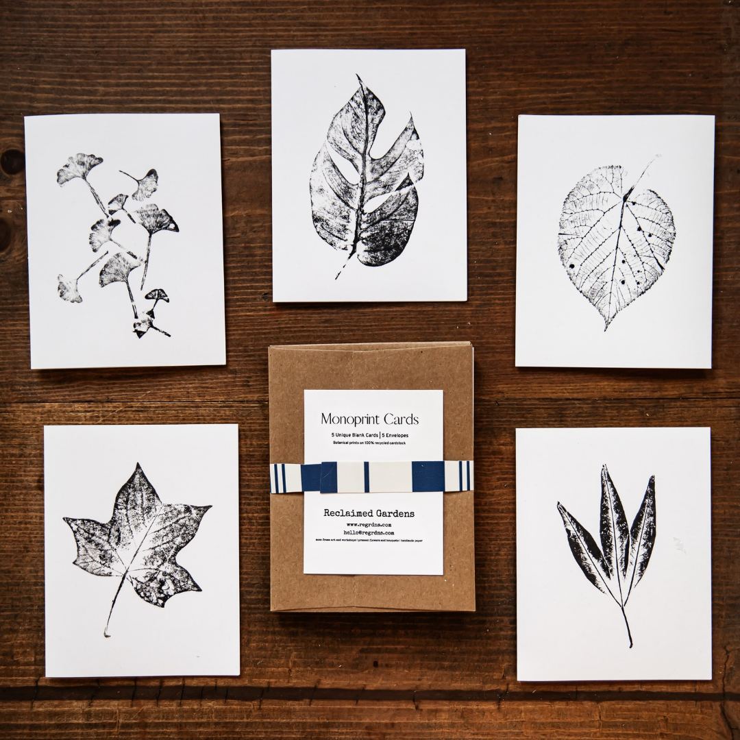 Botanical Monoprint Card Collection