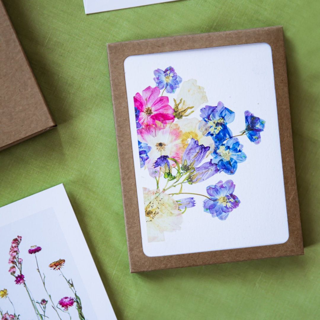 Flower Print Card Collection