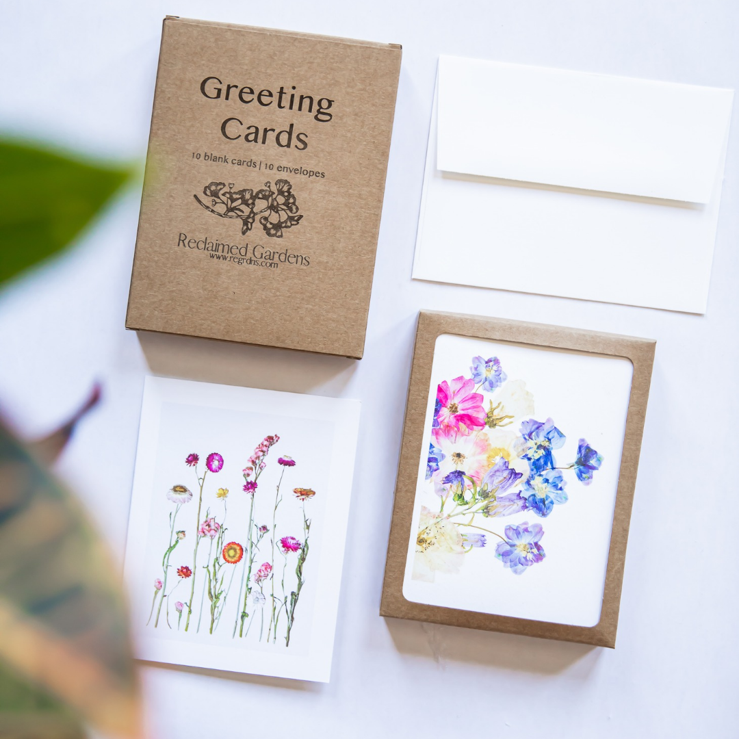 Flower Print Card Collection